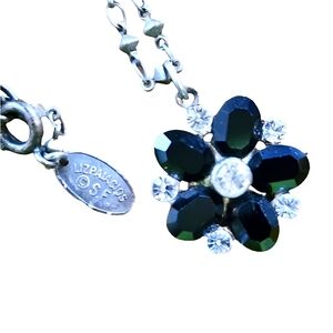 Liz Paiacios designer rhinestone chocker necklace fashion costume jewelr…